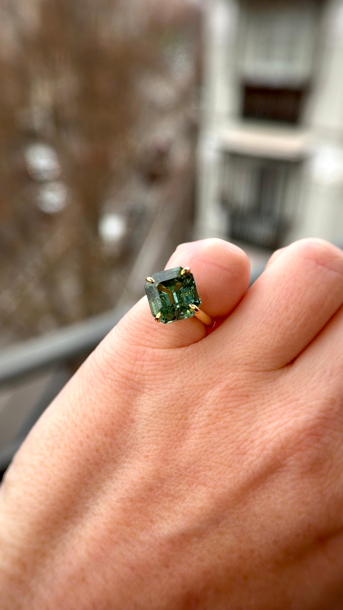 Tourmaline pinky ring